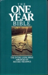 Living Bible One-Year 365 Readings + journal