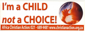 I'M A CHILD NOT A CHOICE!