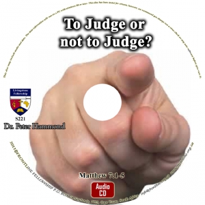 TO JUDGE OR NOT TO JUDGE?